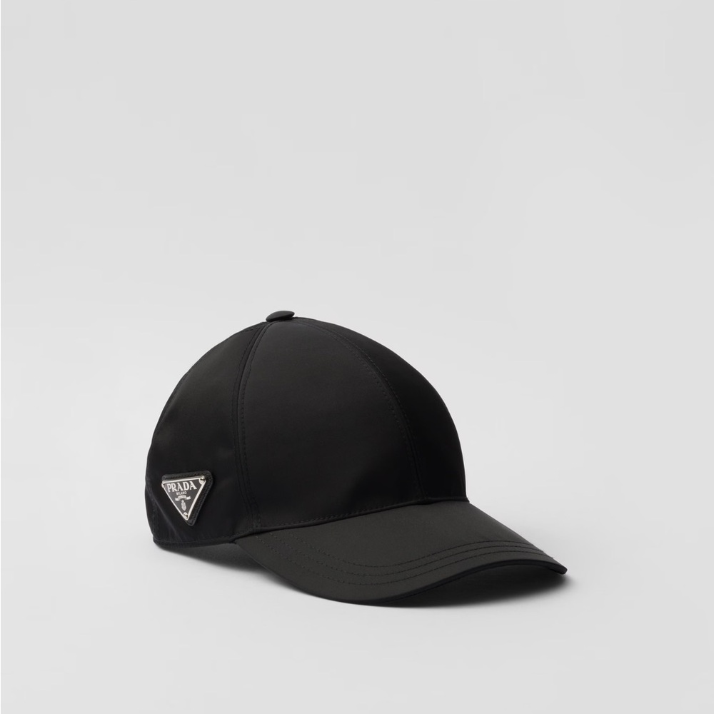 Prada Black Structured Baseball Hat